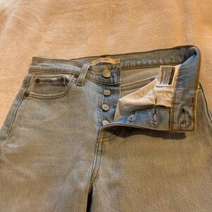 Women’s Button Fly Light Blue Jeans